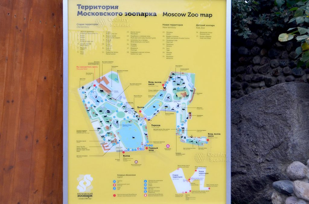 Зоопарк карта москвича
