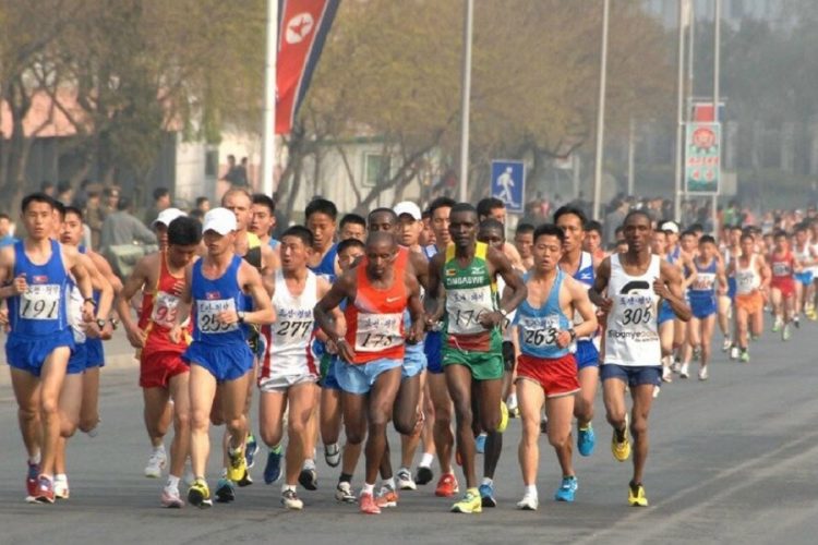 новость 08-04-2019 В Пхеньяне 7 апреля прошел воскресный марафон