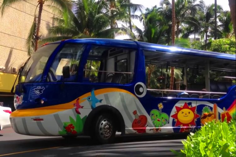 Парк веселых электрических автобусов запустили на Гавайях