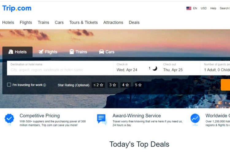 Trip.com запускает новую систему вознаграждений
