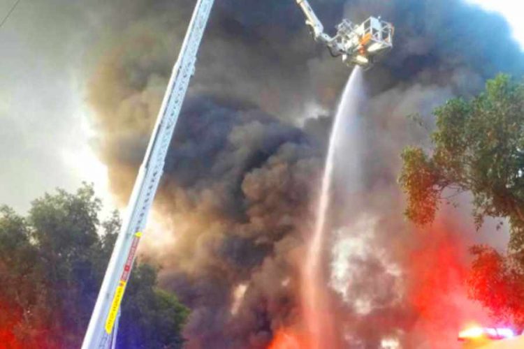 Пожар вспыхнул возле аэропорта Сиднея