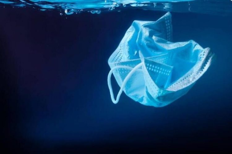 Медицинские маски стремительно загрязняют море