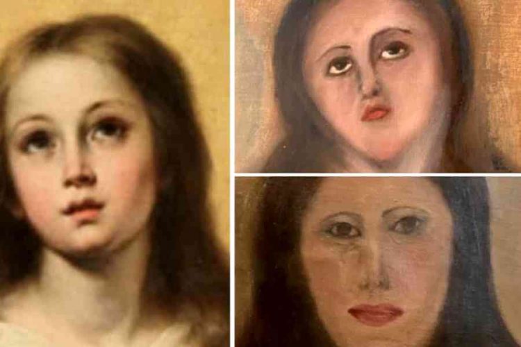 Испанский реставратор случайно испортил картину