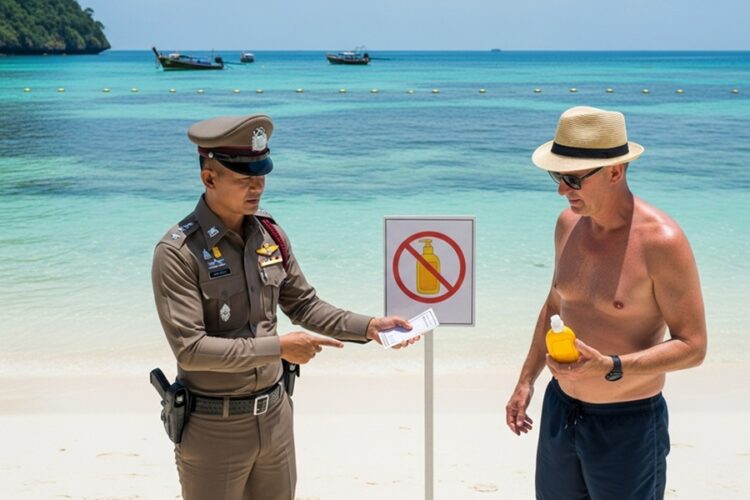 новость 19-10-2025 Чтобы сохранить коралловые рифы, в Таиланде запрещают солнцезащитный крем