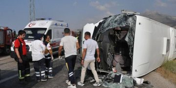 Скорая помощь в Анталье — все 14 пассажиров автобуса доставлены в медицинские центры