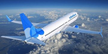 Самолёт лоукостера «Победа» — авиакомпания запустила распродажу со скидкой 15% на тарифы «Выгодный» и «Максимум»