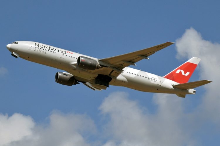 Самолёт Nordwind в аэропорту Сухума — авиакомпания заменила рейсы в Сочи на абхазское направление