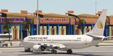 Самолёт Pyramids Airlines — египетский перевозчик запустил чартерную программу в Тунис