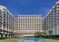Фасад роскошного индийского отеля Hyatt, где мошенник прожил несколько дней бесплатно и попался