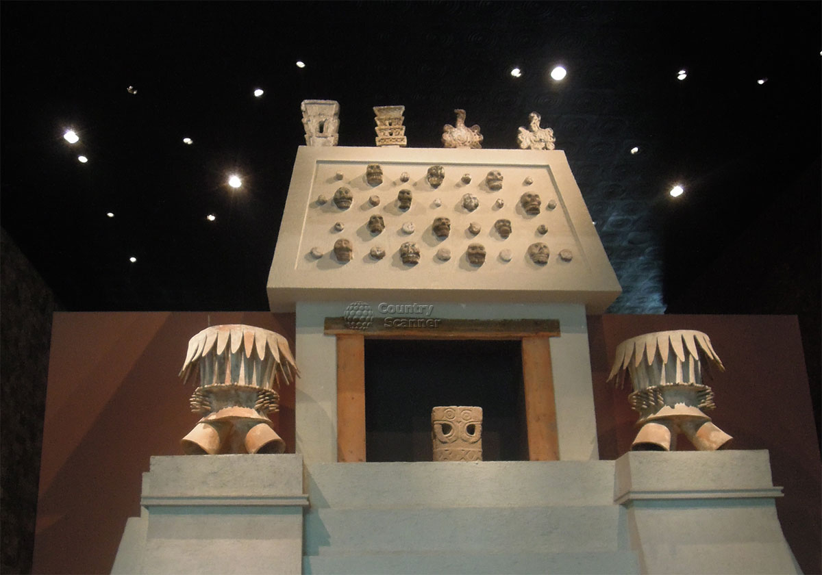Национальный музей антропологии в Мехико. Експонаты.